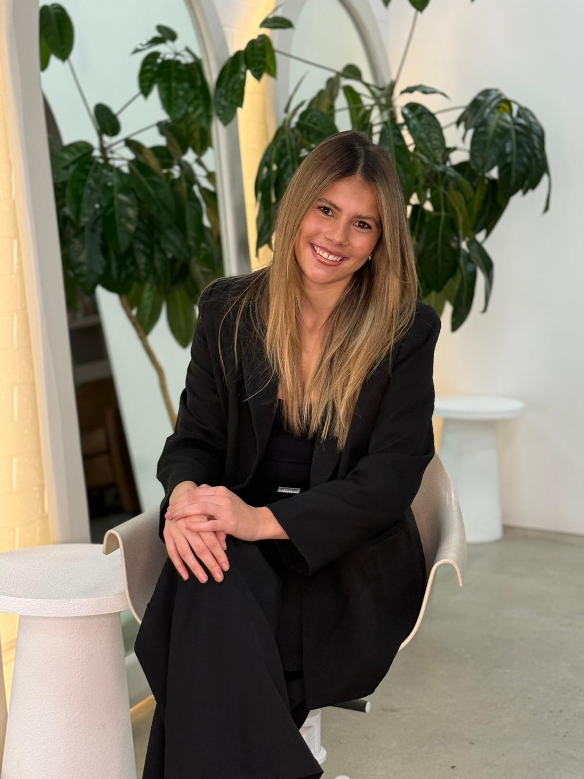 Hairstyling or colouring result photographed in the salon